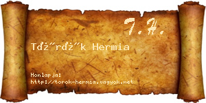 Török Hermia névjegykártya